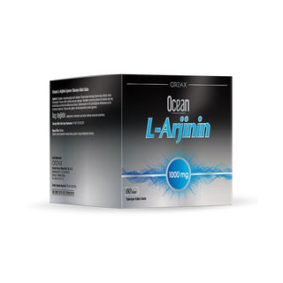 Ocean L-Arginine 1000 mg Powder Dietary Supplement - 60 Sachets, Orange Flavored, Easy Mix Ocean L-Arginine 1000 mg - Dietary Supplement L-Arginine supplement, L-Arginine 1000 mg, dietary supplement, amino acid supplement, L-Arginine powder, health supplements, wellness products, fitness supplements, orange flavored supplements