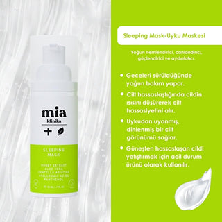 Mia Klinika Panthenol Face Moisturizing Mask - Hydrating Anti-Aging Night Mask with Panthenol Mia Klinika Panthenol Night Mask for Hydrated Skin face moisturizing mask, anti-aging night mask, hydrating face mask, Panthenol face mask, anti-wrinkle face care, skincare, night mask, hydration, anti-aging, Panthenol, jel formula, antioxidant protection, youthful skin, radiant complexion, skincare routine, beauty products, cosmetics