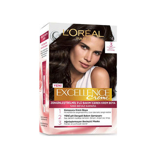 Loreal Paris Excellence Creme Hair Dye - 100% Grey Coverage, Long-Lasting Color Loreal Paris Excellence Creme Hair Dye - 100% Grey Coverage hair dye, permanent hair color, Loreal Paris Excellence Creme, grey hair coverage, at-home hair coloring, hair care, beauty products, cosmetics, long-lasting hair color, nourishing hair dye