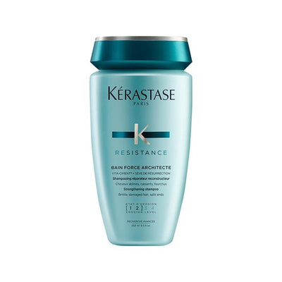 Kerastase Resistance Bain Force Architecte Repairing Shampoo for Damaged Hair - 250ml, Nourishing & Strengthening Profes