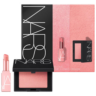 NARS Mini Orgasm Blush & Lip Duo: Travel-Friendly Peachy Pink Glow, Talc & Paraben-Free Makeup Set NARS Mini Orgasm Duo: Blush & Lip Balm - Travel Size Makeup Mini blush and lip duo, Talc-free blush, Moisturizing lip balm, Peachy pink blush, Travel size makeup, Paraben-free cosmetics, NARS Orgasm blush, NARS Orgasm lip balm, Sheer color lip balm, Mini makeup set, Blush, Lip balm, Makeup set, Travel makeup, Mini makeup, Paraben free, Talc free, Orgasm blush, Orgasm lip balm, NARS, Makeup enthusiasts, Natural