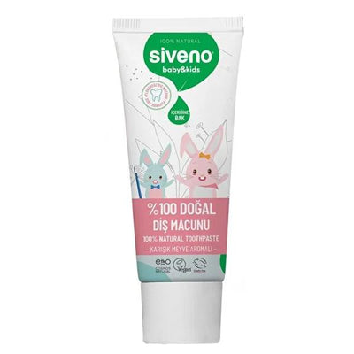 Siveno Natural Toothpaste for Babies and Children - 50ml, Vegan & Recyclable Packaging