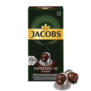 jacobs espresso 10 intense kapsül kahve, jacobs coffee capsules packaging Jacobs Espresso 10 Intense Kapsül Kahve | Premium Coffee Jacobs Espresso 10 Intense Kapsül Kahve - Rich Flavor jacobs, espresso, coffee-kapsule, nespresso-compatible, strong-flavor, aluminum-capsules, coffee-lovers, premium-coffee, beverage, ai-generated