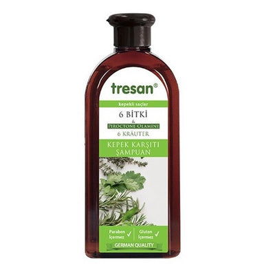 Tresan Anti-Dandruff Shampoo - Natural Herbal Hair Care for Dandruff Treatment and Scalp Health