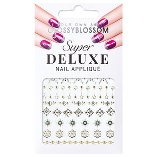glossy-blossom-blue-moon-nail-art-sticker-design, nail-art-sticker-set-by-glossy-blossom Glossy Blossom Jewel Box Blue Moon Nail Art Sticker 45236 - Stunning Design for Nail Art Enthusiasts Glossy Blossom Nail Art Stickers - Blue Moon Design glossy-blossom, nail-art, nail-stickers, jewel-nails, nail-design, blue-moon-style, easy-application, nail-enthusiasts, ai-generated, decorative-nails