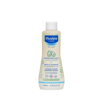 Mustela Gentle Baby Shampoo, 500ml - Gentle, Natural, and Hypoallergenic for Sensitive Baby Skin