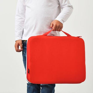 red-drawing-bag-ikea-front-view, red-drawing-bag-ikea-back-view, red-drawing-bag-ikea-open-with-supplies Ikea Drawing Bag - Red | 14x10.6 in Ikea Drawing Bag - Red | 14x10.6 in drawing-bag, art-supplies, kids-art, student-essentials, travel-art-case, lightweight-bag, desktop-organizer, creative-tools, artistic-activities, ai-generated