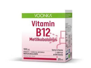 Voonka Vitamin B12 Methylcobalamin Oral Spray Supplement - Sugar-Free, 20ml - Supports Healthy Vitamin B12 Levels Voonka Vitamin B12 Oral Spray - Sugar-Free & Effective Vitamin B12 Supplement, Methylcobalamin, Oral Spray, Dietary Supplement, Sugar-free Vitamin B12, Health Supplements, Wellness Products, Vitamin B12 Deficiency Solution, Adults and Children Supplements, Convenient Health Boost, Healthy Vitamin B12 Levels, Bioavailable Vitamin B12, Easy-to-Use Supplements, Sugar-Free Health Products, Busy Life