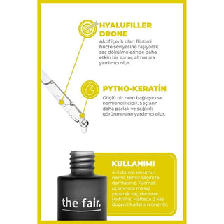 the fair. Drone-Targeted Hair Keratin Serum for Nourished & Strengthened Hair - 50 ml the fair. Drone-Targeted Hair Keratin Serum - Nourish & Strengthen Hair Hair Keratin Serum, Vegan Hair Care, Reduce Hair Loss, Drone Technology Hair Serum, Keratin Hair Treatment, Hair Nourishment, Hair Strengthening, Vegan Keratin, Hyalufiller Drone Technology, Hair Growth, Hair Health, Natural Hair Care, Phyto-Keratin, Biotin, Vitamins, Hair Care for All Types