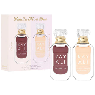 Kayali Mini Vanilla Perfume Duo Set: Vanilla Candy Rock Sugar & Vanilla 28 - Travel Size Fragrance Gift Set