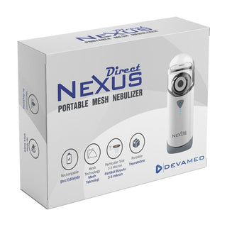 Direct Nexus Portable Mesh Nebulizer - Rechargeable, Compact & Efficient Asthma Relief