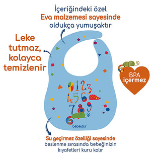 Bebedor Baby Bib - Easy Clean, Stain Resistant Velcro Feeding Bib for Infants & Toddlers - BPA Free, Educational Designs Bebedor Baby Bib: Stain Resistant, Easy Clean Feeding Bib baby bib, baby feeding bib, stain resistant baby bib, easy clean baby bib, velcro baby bib, BPA free baby bib, infant bib, toddler bib, educational baby bib, feeding apron, baby feeding supplies, baby accessories, feeding bibs, baby essentials, baby shower gift, new parent gift, stainproof bib, wipeable bib, adjustable bib, comfort