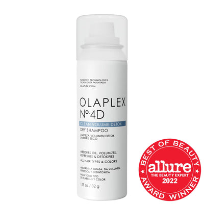 Mini No.4D Clean Volume Weightless Detox Dry Shampoo by OLAPLEX - Color Safe, Volumizing, Sulfate-Free Dry Shampoo Spray