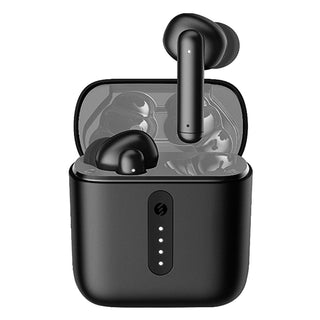 s-link truepods black bluetooth earbuds, s-link truepods charging case, s-link truepods earbuds in use S-link TruePods Black - IPX4 Bluetooth Earbuds | TWS S-link TruePods - IPX4 Bluetooth Earbuds | Black truepods, black-earbuds, bluetooth-earbuds, ipx4-earbuds, wireless-earbuds, music-listening, fitness-audio, commuter-accessory, ai-generated, tws