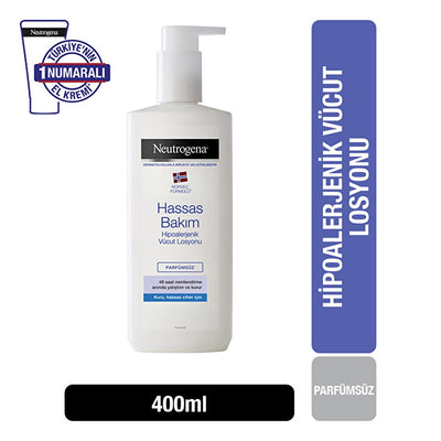 Neutrogena Deep Moisture Fragrance-Free Body Lotion - 24-Hour Moisturizing Relief for Dry, Sensitive Skin - Hypoallergen