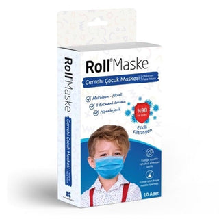 Roll Maske - Disposable Children's Face Mask with Meltblown Filter, Hypoallergenic, 10 Count Roll Maske Children's Face Mask - Hypoallergenic & Meltblown Filtered children's face mask, disposable mask, hypoallergenic mask, meltblown filtered mask, 3-layer mask, children's health, protective gear, safety, hygiene, sensitive skin, disposable, convenient, comfort, protection, Roll Maske