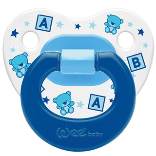 Wee Baby Orthodontic Silicone Baby Pacifier - Designed for Healthy Dental Development (0-6 Months) - Blue Newborn Soothing Pacifier Wee Baby Orthodontic Pacifier - Healthy Dental Development baby pacifier, orthodontic pacifier, infant pacifier, newborn pacifier, 0-6 month pacifier, silicone pacifier, pacifier for dental development, Wee Baby pacifier, baby soothing pacifier, blue baby pacifier, baby, pacifier, orthodontic, silicone, 0-6 months, soothing, dental development, oral health, infant, newborn, blu