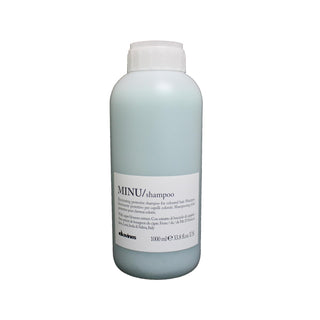 Davines Colored Hair Shampoo - Minu Nourishing Shampoo for Vibrant Color, 1000ml Davines Minu Shampoo for Colored Hair colored hair shampoo, nourishing shampoo, hair care for colored hair, Davines Minu shampoo, large volume shampoo, hair nourishment, color vibrancy, hair care routine, moisturizing shampoo, vibrant color hair care