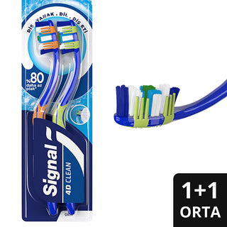 Signal 4D Clean Expert Electric Toothbrush - Advanced Oral Care with 4D Cleaning Technology Signal 4D Clean Expert Electric Toothbrush - Advanced Oral Care Electric Toothbrush, Advanced Oral Care, 4D Cleaning Technology, Signal 4D Clean Expert, Plaque Removal Toothbrush, Oral Hygiene, Dental Care, Healthy Gums, Toothbrush with Tongue Cleaner, Gentle on Gums