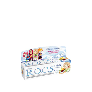 Rocs Kids Fluoride-Free Toothpaste for Children Aged 3-7 - Fruit Flavor, 45g Rocs Kids Fluoride-Free Toothpaste for Kids Aged 3-7 fluoride-free toothpaste for kids, children's oral care, toothpaste for children aged 3-7, fruit flavored toothpaste, natural toothpaste for kids, kids oral hygiene, children's dental care, safe toothpaste for kids, Rocs Kids, fluoride-free oral care, kids toothpaste, children's toothpaste, fruit flavor toothpaste, gentle toothpaste for kids