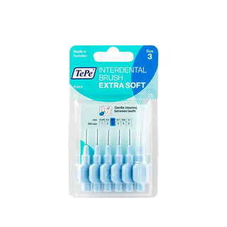 Tepe Interdental Brush, Extra Soft Bristles, 0.6 mm, Pack of 6 - Blue, Oral Hygiene Accessories Tepe Interdental Brush - Extra Soft, 0.6 mm Interdental Brush, Extra Soft Bristles, Tepe Brand, 0.6 mm Brush, Oral Hygiene Accessories, Dental Care, Oral Hygiene, Dental Hygiene Tools, Interdental Cleaning, Sensitive Mouth, Gentle on Gums, Precision Cleaning, Dental Work, Braces, Implants, Bridges, Dentist Recommended