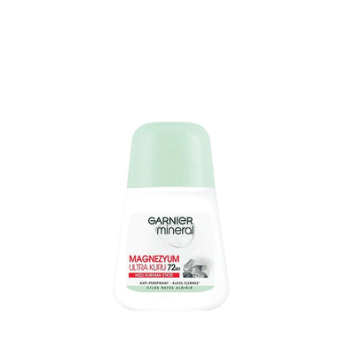 Garnier Mineral Magnezyum Ultra Dry Roll-On Deodorant - 50ml, Antiperspirant & Mineral-Based Odor Protection