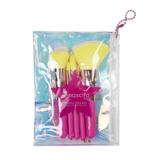 Nascita 5-Piece Makeup Brush Set - Professional Travel Makeup Brushes for Everyday Use Nascita Makeup Brush Set - Professional Quality makeup brush set, travel makeup brushes, high-quality makeup tools, professional makeup brushes, compact makeup kit, beauty essentials, makeup accessories, travel beauty, cosmetics, makeup tools, beauty products, Nascita, 5-piece brush set, synthetic bristles, makeup artist tools, everyday makeup, professional makeup, beauty gifts