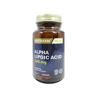 Nutraxin Alpha Lipoic Acid 200mg - 60 Tablets: Potent Antioxidant & Metabolic Support ALA Supplement Nutraxin Alpha Lipoic Acid: Antioxidant & Metabolic Support Alpha Lipoic Acid, ALA supplement, Antioxidant supplement, Nerve health supplement, Metabolic support, Dietary supplement, Alfa Lipoik Asit, antioxidant, nerve function, metabolism, energy production, free radical protection, daily supplement, easy to swallow, tablet, adults, health-conscious, wellness, antioxidant support, nerve health, metabolic h