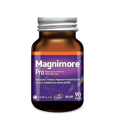 Magnimore Pro: Advanced Magnesium Supplement with Magtein, Vitamin D3, C & B6 - Supports Bone Health, Muscle Function & 