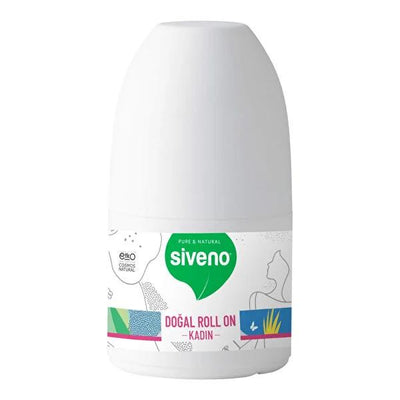Siveno Natural Roll-On Deodorant for Women - Potash Alum, Cruelty Free, Vegan Certified, 1.69 fl oz