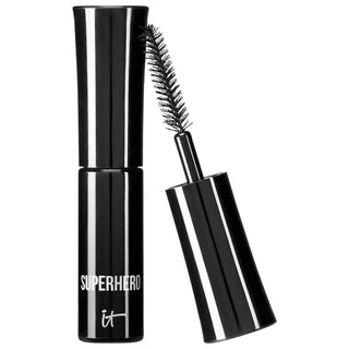 Mini Superhero Elastic Stretch Volumizing Mascara - Dramatic Lash Enhancement, Clean Beauty, Cruelty-Free Mini Superhero Mascara - Volumizing, Lengthening, Clean Beauty volumizing mascara, lengthening mascara, clean beauty cosmetics, cruelty-free makeup, lash-enhancing products, mini size, travel size, mascara, eye makeup, beauty products, cosmetic products, paraben-free, sulfate-free, phthalate-free, clinically tested, talc-free, cruelty-free, lash care, eye care, makeup essentials, beauty favorites, clean
