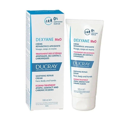 Ducray Dexyane MeD Soothing Repair Cream for Eczema Relief - 3.38 fl oz, Gentle Skincare for Sensitive Skin