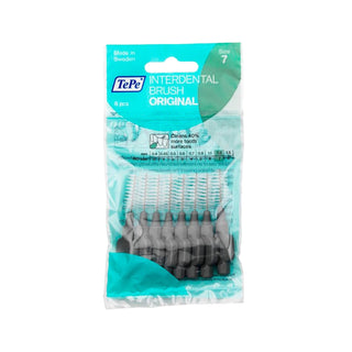 Tepe 8-Piece Interdental Brush Set - 1.3 mm Grey Brushes for Effective Oral Hygiene Tepe Interdental Brushes - 8 Pack 1.3mm interdental brush, Tepe interdental brush, 1.3 mm interdental brush, grey interdental brush, oral hygiene tool, oral care, dental hygiene, interdental cleaning, Tepe oral care, dental care, hygiene products