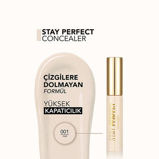 Flormar Stay Perfect Concealer: High Pigment, Long Lasting, Natural Finish - Banish Dark Circles & Blemishes! Flormar Stay Perfect Concealer: High Pigment, Long Lasting Coverage Flormar Stay Perfect Concealer, high pigment concealer, long lasting concealer, natural finish concealer, full coverage concealer, crease proof concealer, concealer for dark circles, concealer for blemishes, concealer, makeup, beauty, cosmetics, dark circles, blemishes, skin imperfections, even skin tone, natural look, long-lasting,
