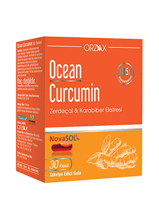 Ocean Curcumin Supplement - Turmeric Capsules with Black Pepper Extract