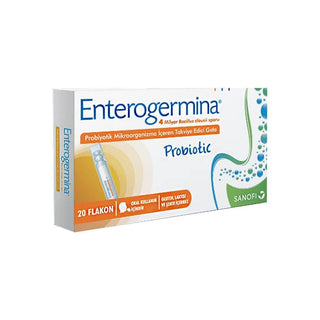Enterogermina Probiotic Supplement - 20 Single-Use Vials | Gut Health Support, Bacillus clausii Spores Enterogermina Probiotic Supplement - Gut Health Support Probiotic supplement, Bacillus clausii, Gut health support, Dietary supplement, Single-use vials, Digestive health, Gut balance, Health supplement, Wellness product