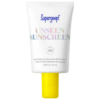 Supergoop! Unseen Sunscreen SPF 50: Invisible, Weightless Sunscreen & Makeup Primer for Face - Broad Spectrum Protection, Vegan & Cruelty-Free Supergoop! Unseen Sunscreen SPF 50 - Invisible Sun Protection sunscreen SPF 50, invisible sunscreen, makeup primer sunscreen, sunscreen for sensitive skin, vegan sunscreen, cruelty-free sunscreen, non-irritating sunscreen, broad spectrum sunscreen, sunscreen for face, weightless sunscreen, sunscreen, face sunscreen, makeup primer, sensitive skin, vegan, cruelty-free,