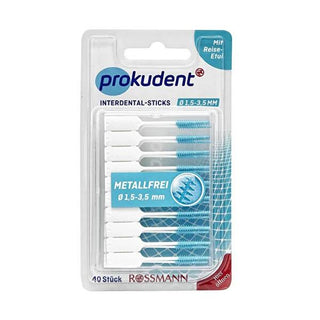 Prokudent Metal-Free Interdental Brushes - 40 Count - Gentle Oral Hygiene Solution for Sensitive Teeth and Gums Prokudent Interdental Brushes - Gentle & Effective interdental brushes, metal-free interdental brushes, oral hygiene tools, dental care accessories, soft interdental brushes, oral hygiene, dental health, sensitive teeth, gum care, dental cleaning, Prokudent, hygiene products, dental hygiene tools, interdental cleaning, gentle oral care