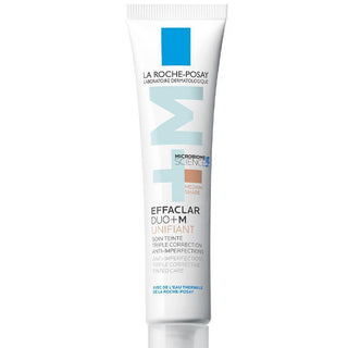 La Roche-Posay Effaclar Duo(+) M Tinted Acne Treatment: Medium Skin Tone, Blemish & Oil Control - 40ml La Roche-Posay Effaclar: Tinted Acne Treatment for Medium Skin La Roche Posay effaclar duo m medium, acne treatment, tinted acne cream, blemish control, oil control, acne skincare, facial cream for acne, medium skin tone acne treatment, acne cream, tinted cream, blemish treatment, oily skin, acne-prone skin, skincare, facial care, cosmetic, dermatologist recommended, redness reduction, imperfection conceal
