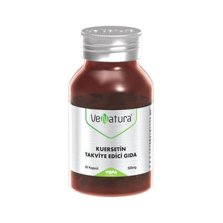 VeNatura Quercetin Supplement 500 mg - 60 Capsules for Antioxidant & Immune System Support VeNatura Quercetin 500 mg - Immune System & Antioxidant Support Quercetin supplement, antioxidant support, immune system health, dietary supplement, natural health products, health and wellness, VeNatura, Turkey, USA sourced, capsules, 500 mg, 60 count, immune booster, antioxidant, health supplement, wellness products