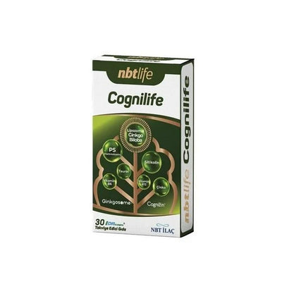 NBTLife Cognilife Brain Health Supplement Capsules - Cognitive Support with Citicolin, Ginkgo Biloba, and Phosphatidylse
