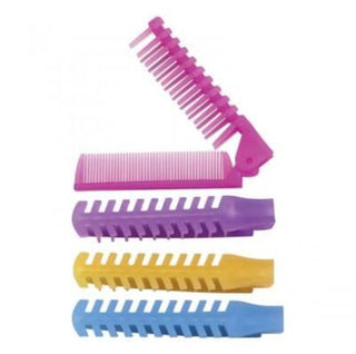 nascita colored comb in vibrant colors, nascita anti-static comb close-up Nascita Colored Comb - Anti-Static | Single Nascita Colored Comb - Anti-Static & Durable nascita, colored-comb, hair-care, anti-static, detangling, durable, hygienic, haircare-users, ai-generated, single-comb