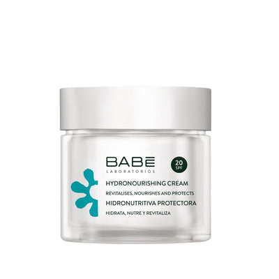Babe Hydronourishing SPF 20 Moisturizing Cream: Daily Facial Moisturizer for Dry Skin, Sun Protection, Hydration & Nouri