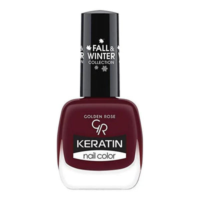 Golden Rose Keratin Nail Polish - Long Lasting Fall & Winter Colors for Healthy Nails