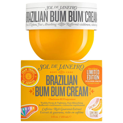 Sol de Janeiro Brazilian Bum Bum Visibly Firming Refillable Body Cream with Caffeine-Rich Guarana - Hydrating, Non-Greas
