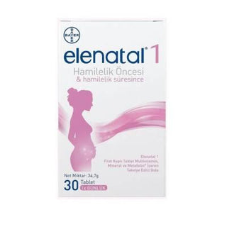 Elenatal Multivitamin Supplement for Pregnancy - 30 Capsules, Prenatal Vitami...