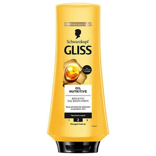 Gliss Oil Nutritive Hair Conditioner - Damaged Hair Treatment with Omega 9 & Marula Oil for Smoothness, Shine & Nourishment (12.17 fl oz) Gliss Oil Nutritive Conditioner: Repair Damaged Hair & Restore Shine hair conditioner, damaged hair treatment, Omega 9 hair care, Marula oil conditioner, nourishing hair cream, hair smoothing conditioner, hair shine product, Gliss hair care, dry hair conditioner, hair detangler, hair repair, split ends, frizz control, shiny hair, smooth hair, hair mask, hair, beauty, pers