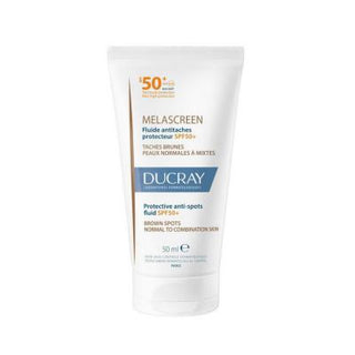 ducray melascreen protective anti-spot fluid spf50, 50ml bottle of ducray anti-spot fluid Ducray Melascreen Protective Anti-Spot Fluid SPF50+ | 50 ml Ducray Anti-Spot Fluid SPF50+ - 50ml Protection ducray, anti-spot-fluid, spf50, sun-protection, combination-skin, skin-care, adult-skincare, water-resistant, lightweight, ai-generated