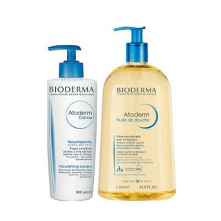 bioderma atoderm shower oil, atoderm cream 500 ml, bioderma atoderm skincare set Bioderma Atoderm Shower Oil + Atoderm Cream | 500 ml Bioderma Atoderm Shower Oil & Cream Set bioderma, atoderm, shower-oil, body-cream, dry-skin, family-friendly, skincare-set, moisturizer, skin-care, ai-generated