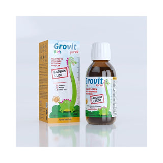 ferr pharma grovit kids syrup bottle, nutrition information for grovit kids syrup Ferr Pharma Grovit Kids Syrup - Multivitamin & Amino Acids | 150 ml Grovit Kids Syrup - Multivitamins and Amino Acids ferr-pharma, grovit-kids-syrup, multivitamins, amino-acids, liquid-supplement, children-health, dietary-supplement, kids-essentials, healthy-growth, ai-generated